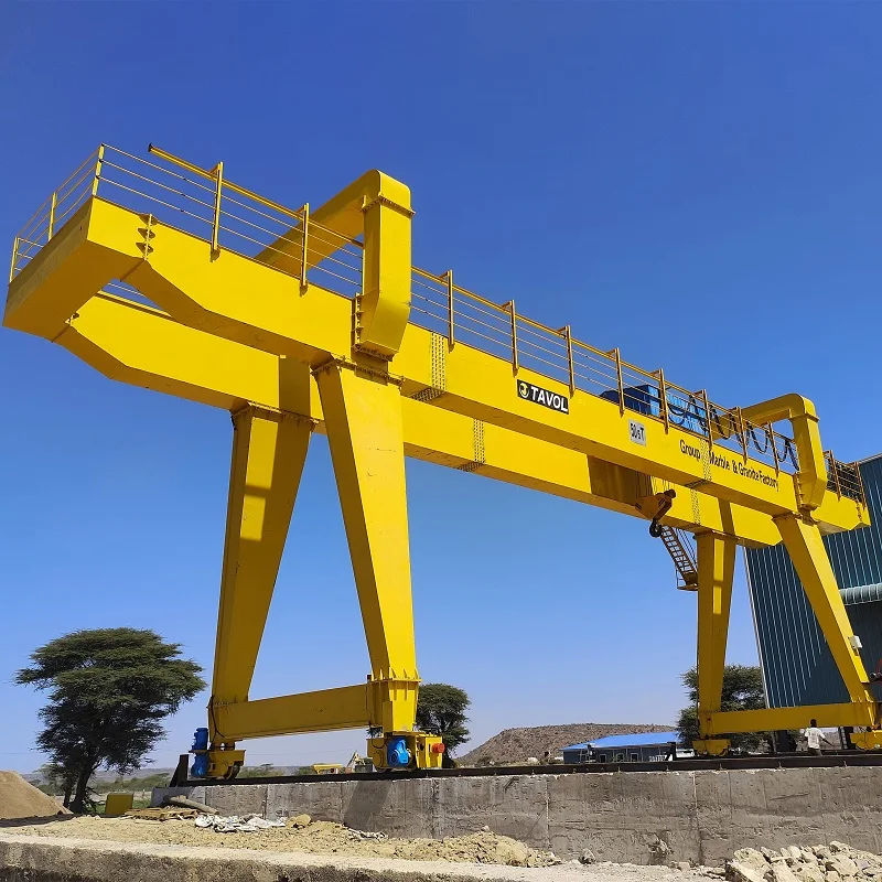 5 ton 10 ton 20 ton Rail Mounted Gantry Crane Mobile Travelling Gantry Cranes with Overhang for Granite Industrial Factory price