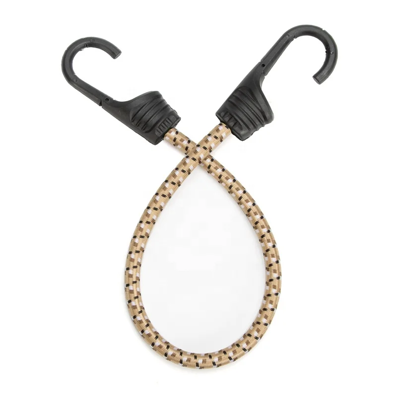 Heavy Duty Luggage Strap Round Elastic Shock Cord Bungee Cord with Hook