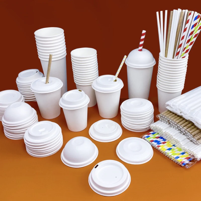 80mm Sugarcane Bagasse Cup Lid One-use Paper Lid Biodegradable Bagasse Coffee Cup Lid