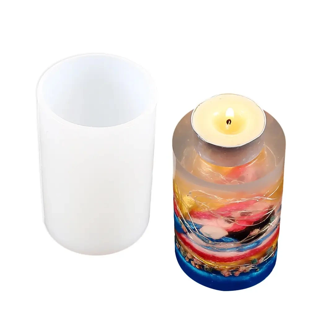 High quality floral aromatherapy gypsum candle silicone mold clip decorative mold