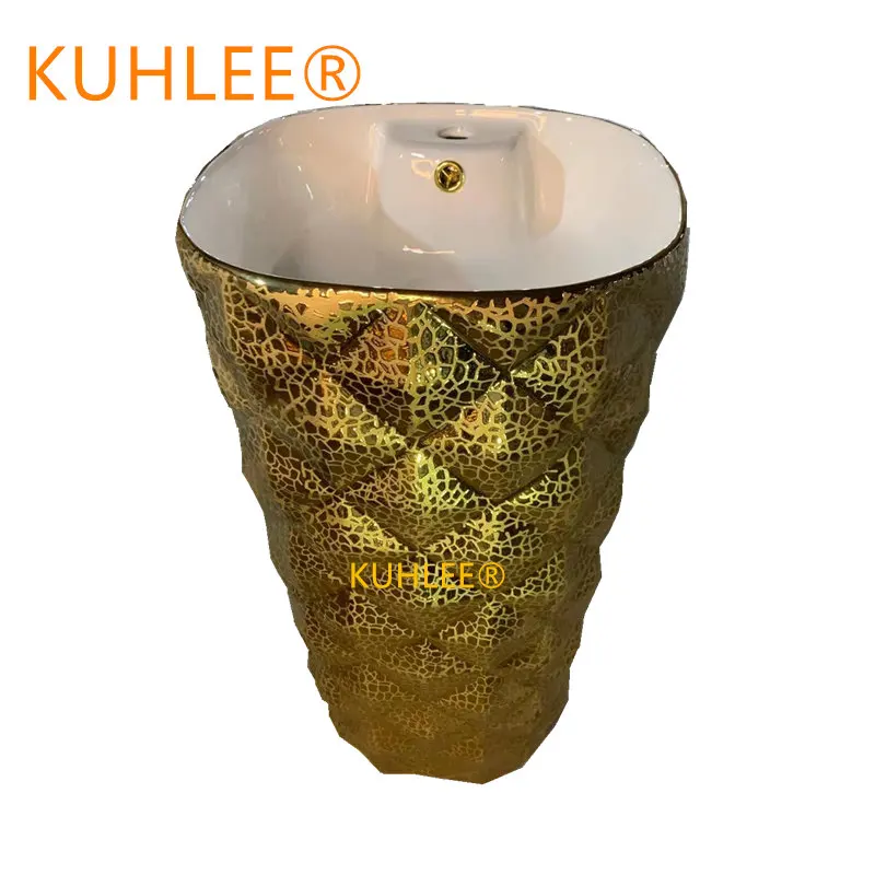 
Good quality Modern design golden commercial porcelain hand wash sink 