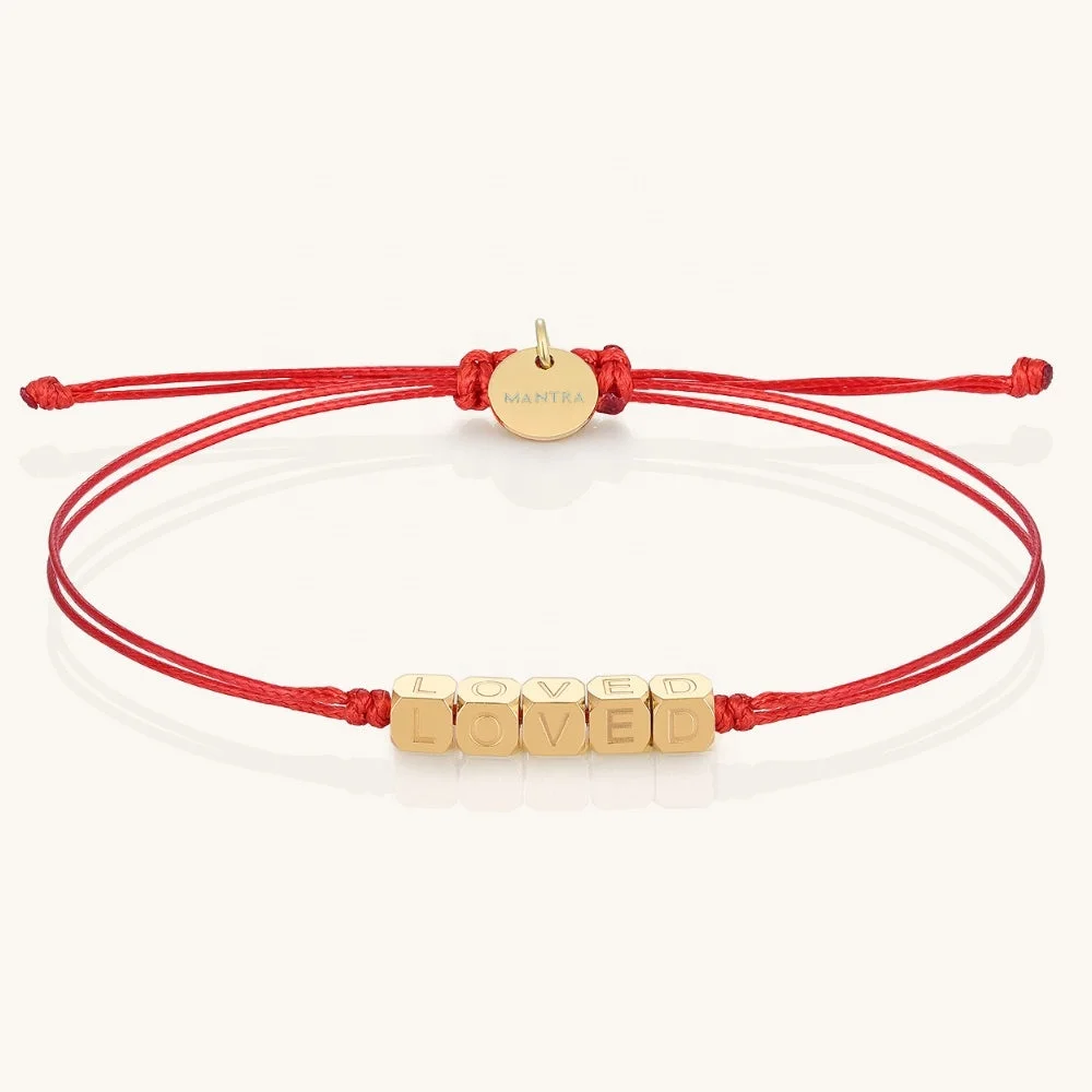 Wholesale MAMA Jewelry String Thread Bracelet Engraved Bead Bracelet BFF ILY LOVED MAMA Initial Letter Bracelets