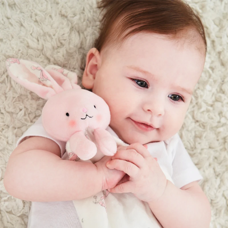 Cotton cuddle rabbit baby security blanket