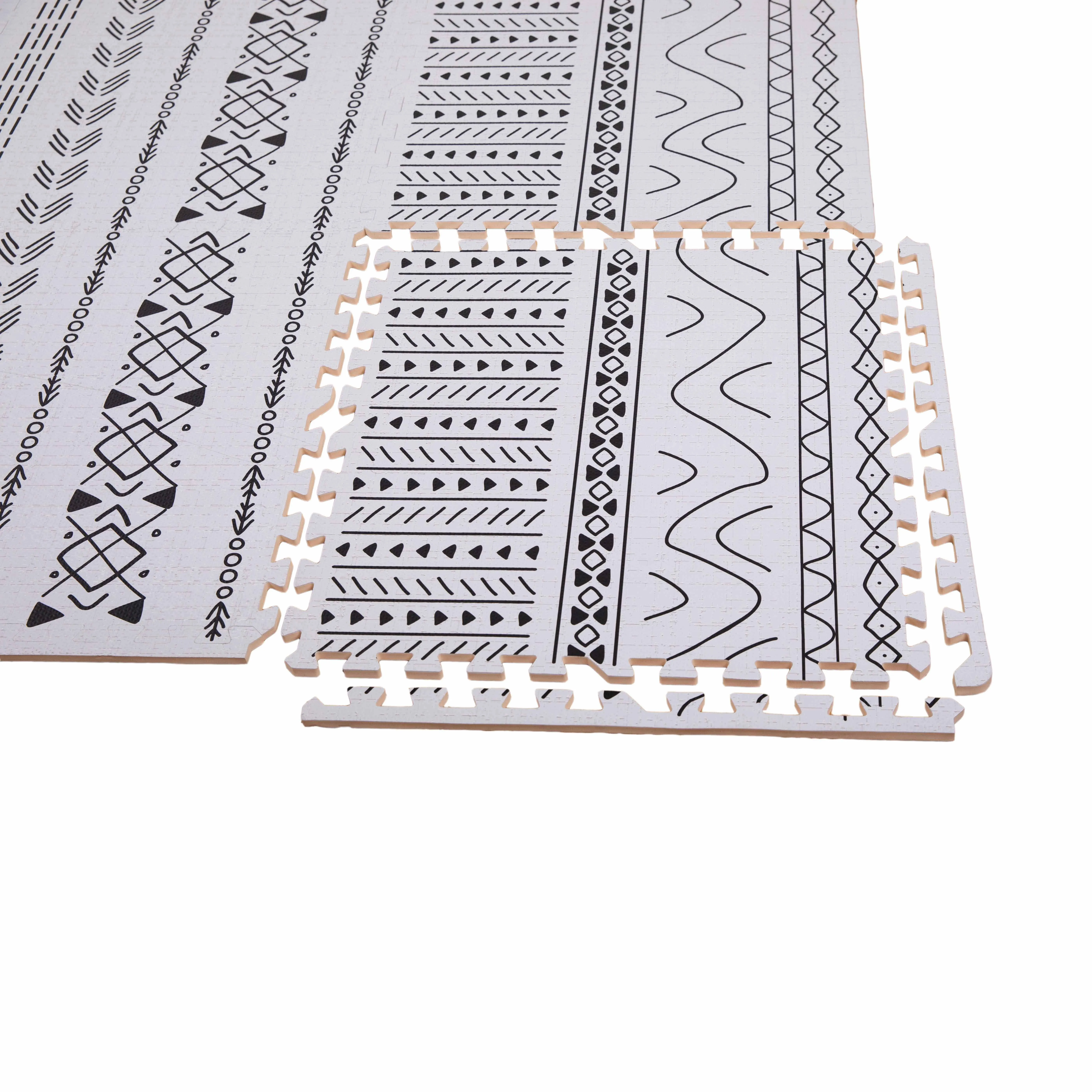 
Production and sale of high-quality interlocking soft foam foldable thickening activities kids foam mat non-toxic game mat 