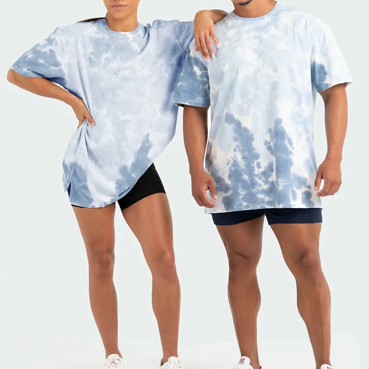 newest street wear customized printing t-shirt unisex blank 100% cotton multi color tie dye t shirts