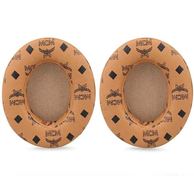 Manufacturer Custom printing pattern MCM Replacement Cushion headphone Wired Wireless by Dr. Dre Studio 2.0 3.0 Ear Pads