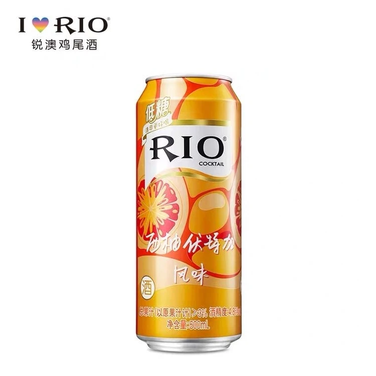 Wholesale Rio Refreshing Grapefruit Flavored Vodka Cocktail 500ml Artificial Fruit Flavored Alcoholic Drink Cocktail
