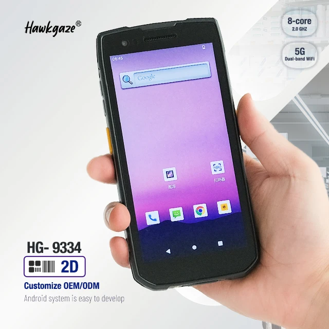 2024 водонепроницаемый IP67 PDA лазерный перекрестный прицел дешевый Android ручной промышленный NFC Коммуникационный прочный запас