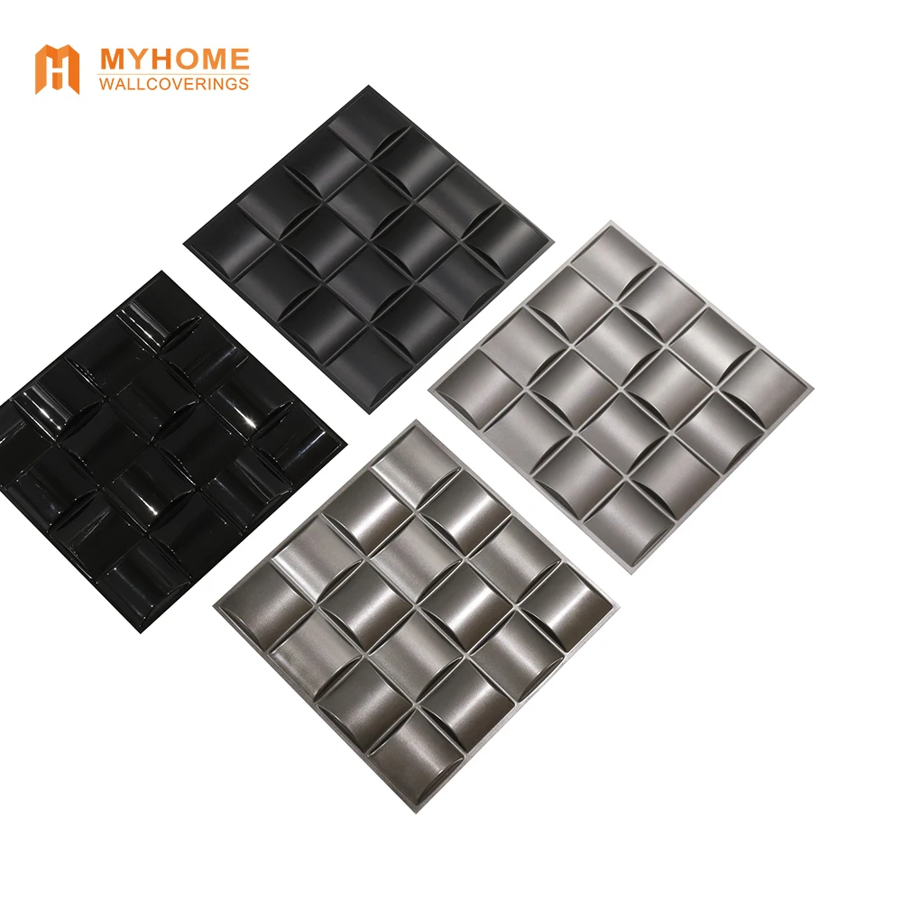 Popular Shining Gold Diamond Design Paneles Decorativos PVC 3D Wall Panel For Interior