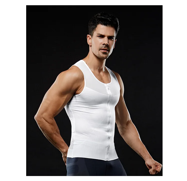 
Mens Slimming Body Shaper Gynecomastia Compression Shirts Tummy Control Shapewear Chest Abs Slim Vest Waist Trainer Male Corset 