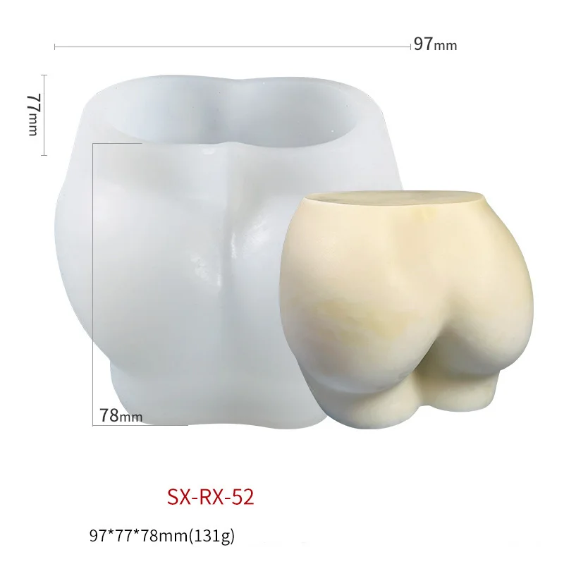 3d Body Shape Food Grade Silicone Molds DIY Women Candles Handicraft Jewelry Silicone Candle Mold