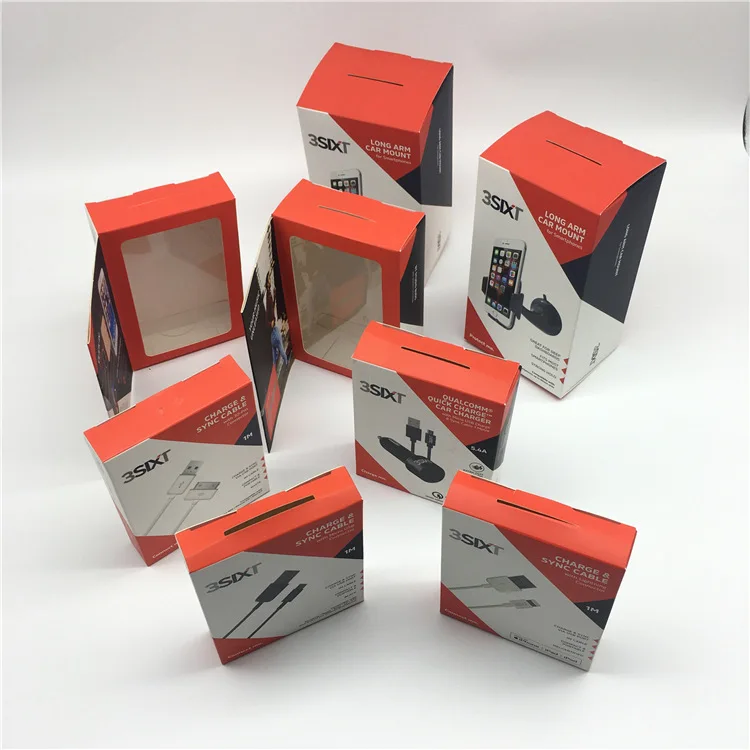 Earphone Packing Box Cable Charger Protect Sleeve Phone Cover Box Packaging