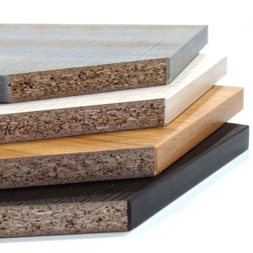MFC white melamine laminated green core HMR waterproof particle board chipboard sheets