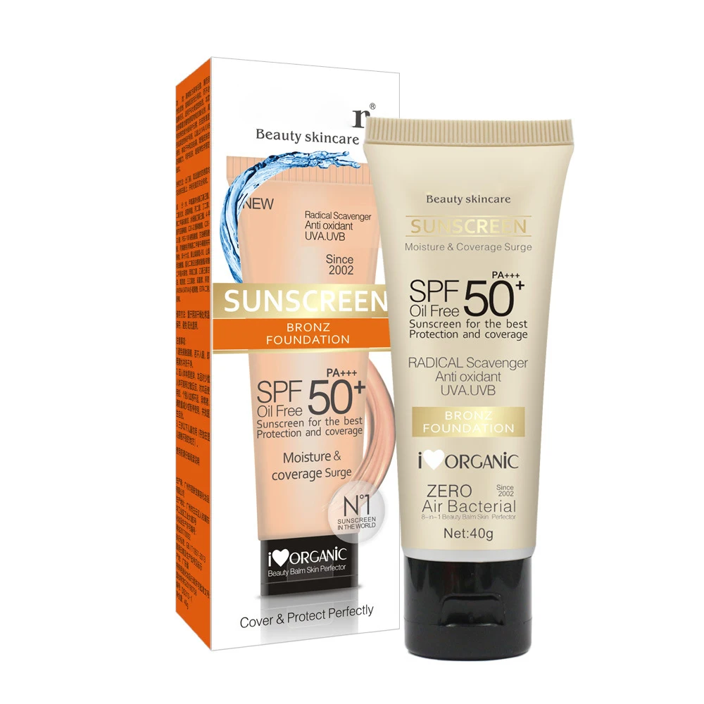 Natural Private Label Dry-Touch Water Resistant and Non-Greasy Body sunscreen  Cream SPF30 and SPF50 UVA/UVB Lotion