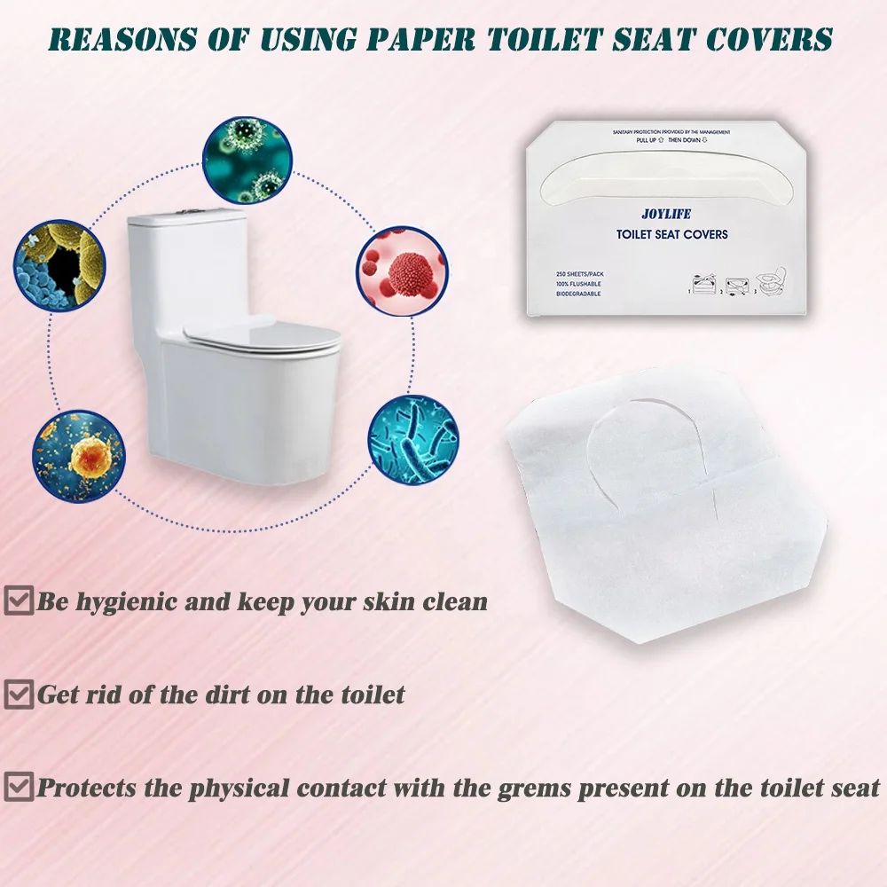 Cheap Price Good Quality Hygienic Protective Fold Disposable Flushable Toilet Seat Cover Paper