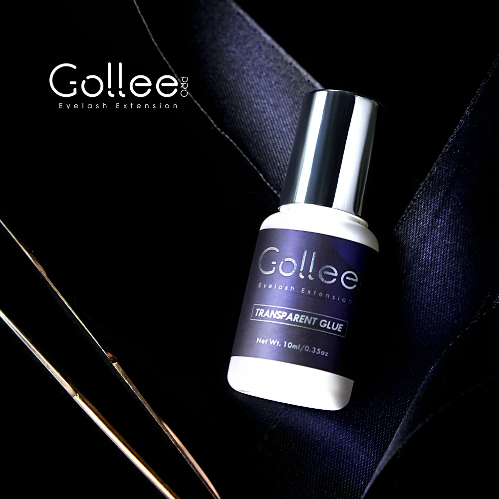Gollee Special Purpose No Tears Top Korea Pigments Speed Professional Korean Medical Grade Bottle Clear Eyelash Extensions Glue
