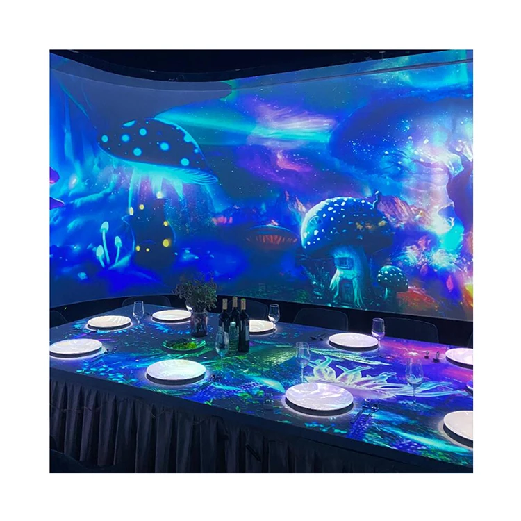 Hot Promotion Interactive Wall Projection High Quality System Immersion Restaurant