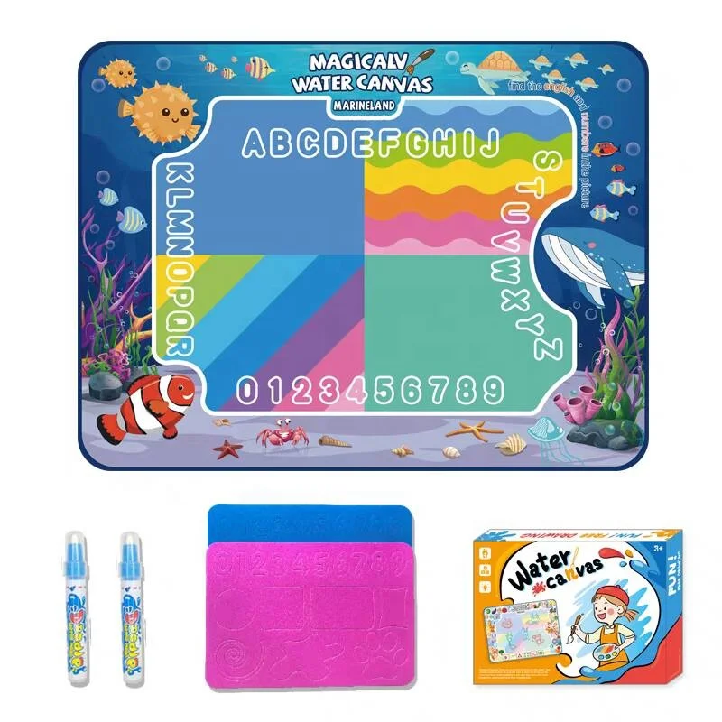 Magic Water Painting Mat for Kids Toys Color Magic Water Canvas Aqua Doodle Drawing Mat For Christmas Gift