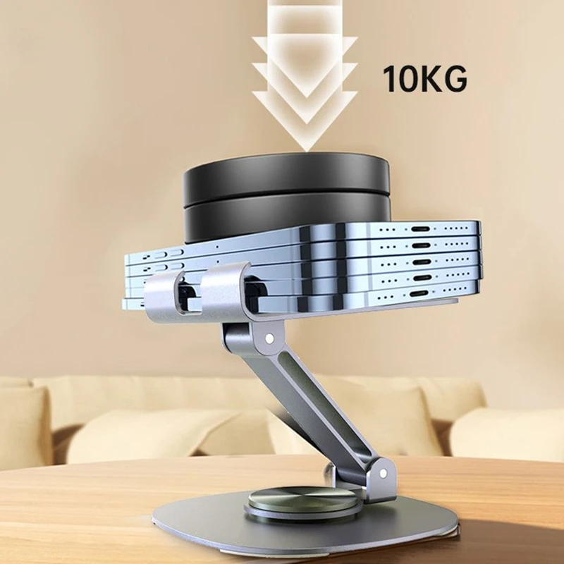 Stable Swivel Laptop Riser Holder 360 Rotating Adjustable Foldable Aluminum Notebook Computer Laptop Stand for MacBook