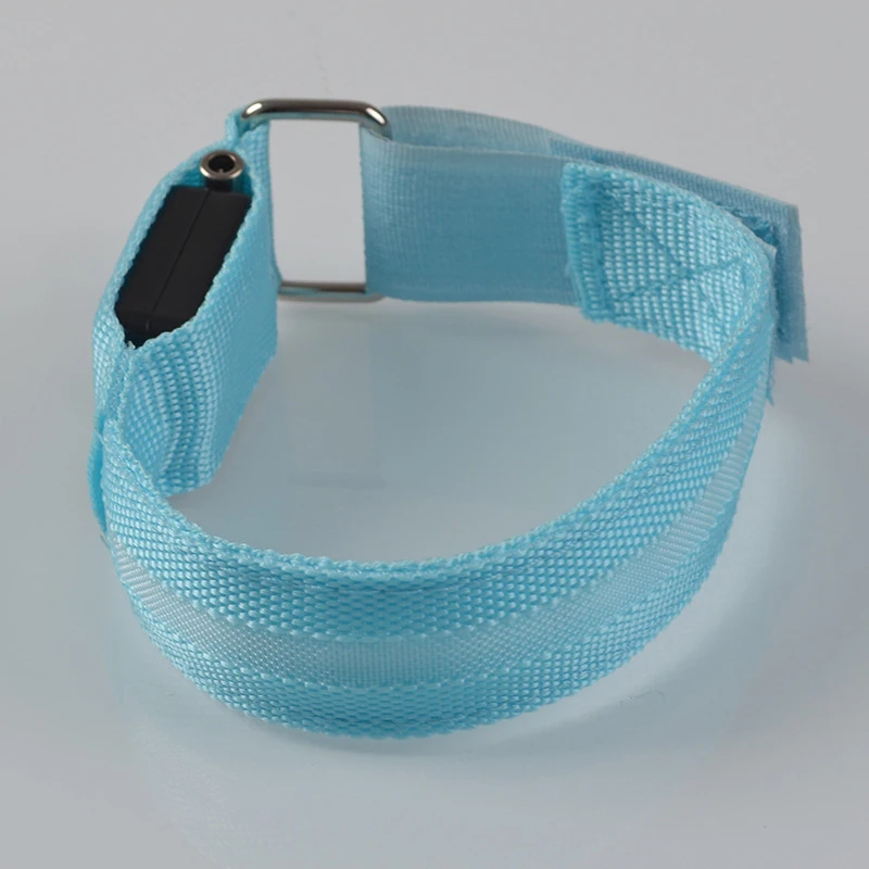 Nylon Led Running Arm Band Jogging Gym Waterproof Sport Armband