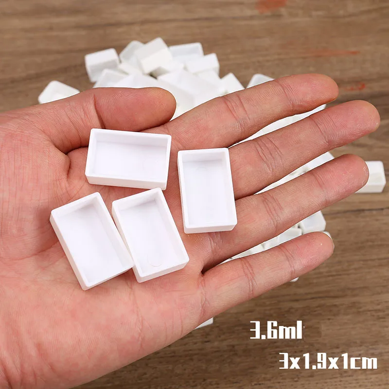 Meihui Art White Plastic Empty Artist Solid Watercolor Full Paint Pan  for DIY Watercolors Acrylics Gouache Paint