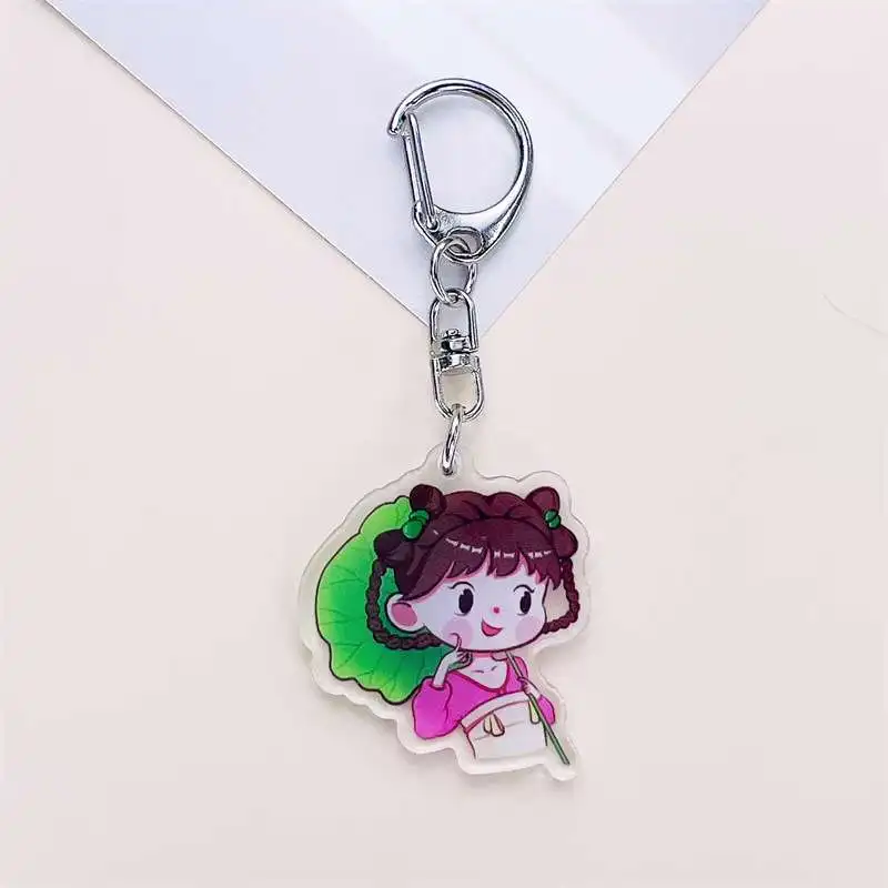 TLB Laminated Acrylic Double-Sided Keychain Cat And Mouse Backpack Pendant Jerry Tom Cat Animation Peripheral Customization