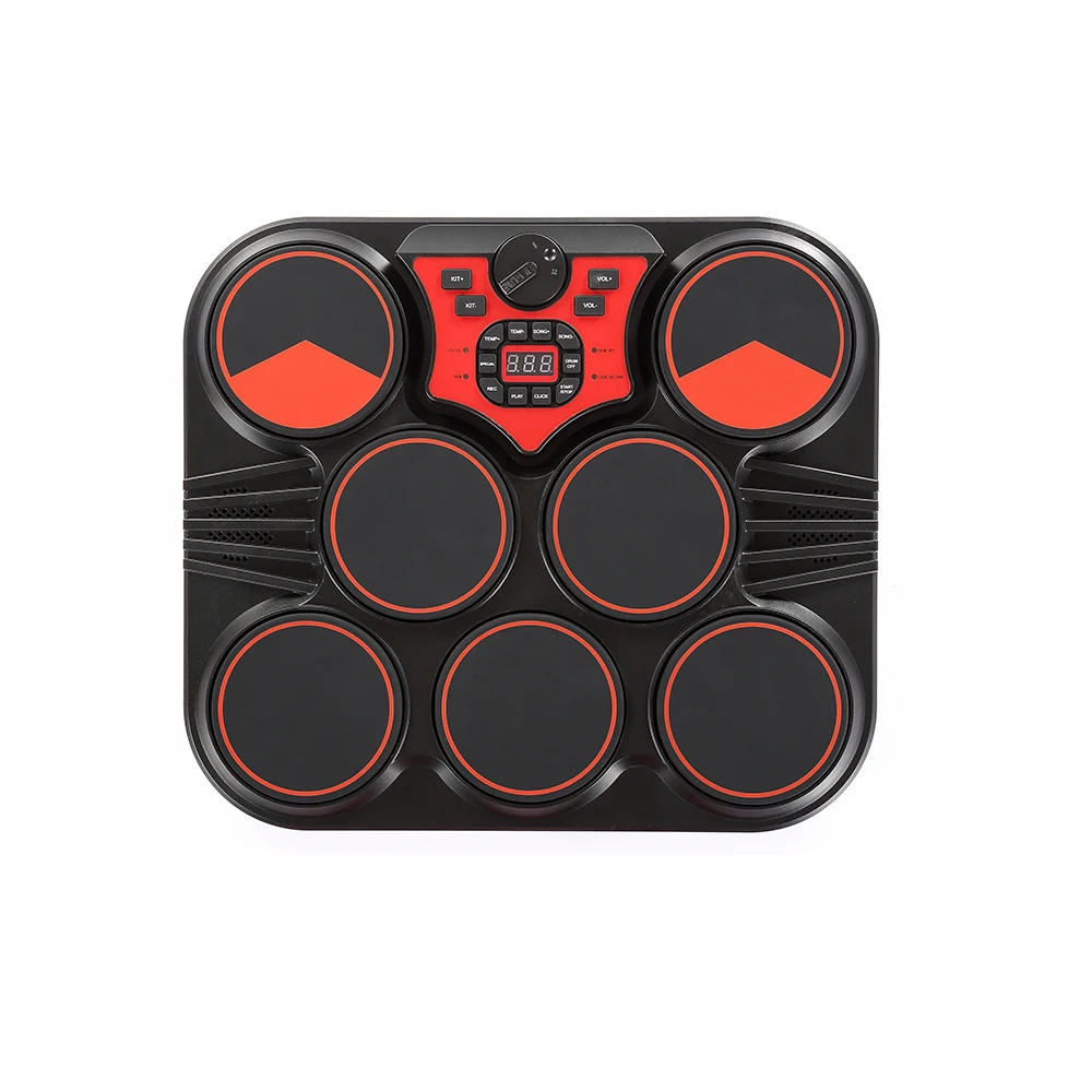 Digital Electronic Handpan Stereo Speaker Laptop Drum 7 In 1 Electronic Drum Kit