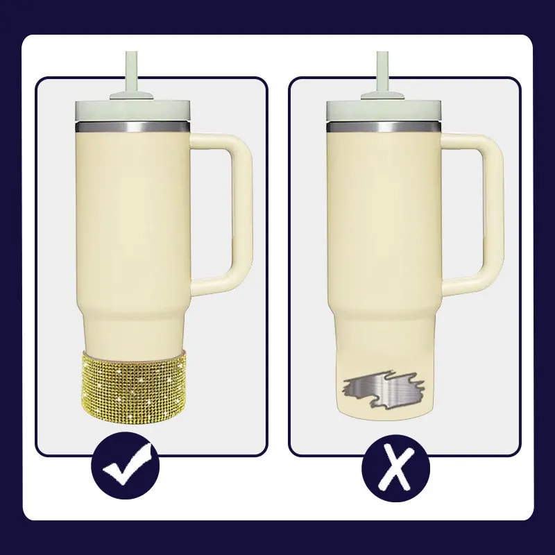 DD2929 Новый Bling 40oz стакан защитный силиконовый ботинок кружка бутылка воды дно горный хрусталь чехол со стразами