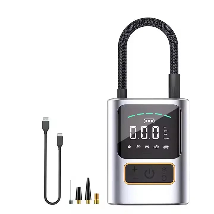 Bicycle Motorcycle Car Tire inflator Portable Electric Air Pump 150psi Mini 4000mAh Rechargeable Digital Tyre Inflator Machine