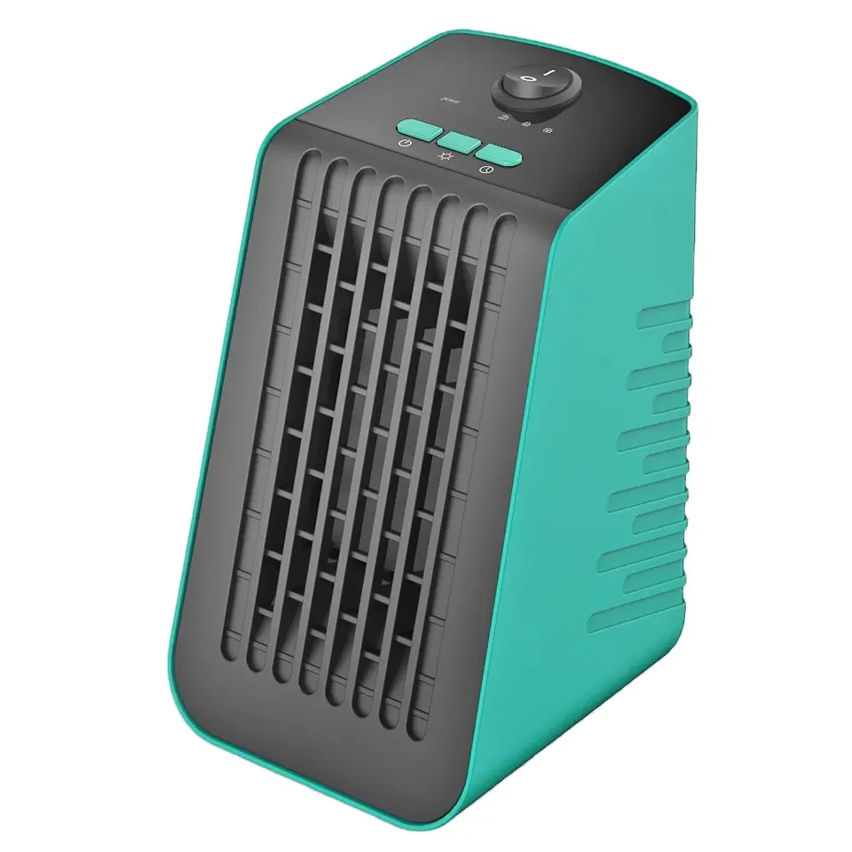 low price light weight 350W retro desktop space portable room desktop heater with timer