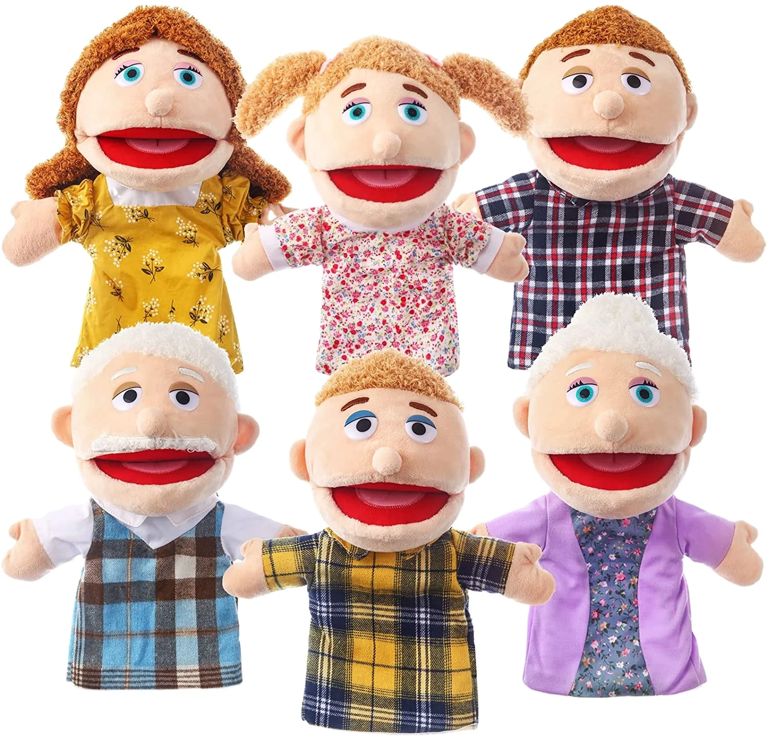 Factory Kids Soft Plush Animal Educational Human Puppet Hand Puppet for Kids Early Learning Children Plush