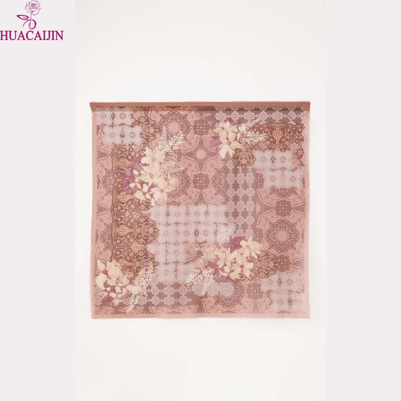 Cosum China Square Fashion Ladies Scarf Custom Printed Scarves Silk Satin Scarf