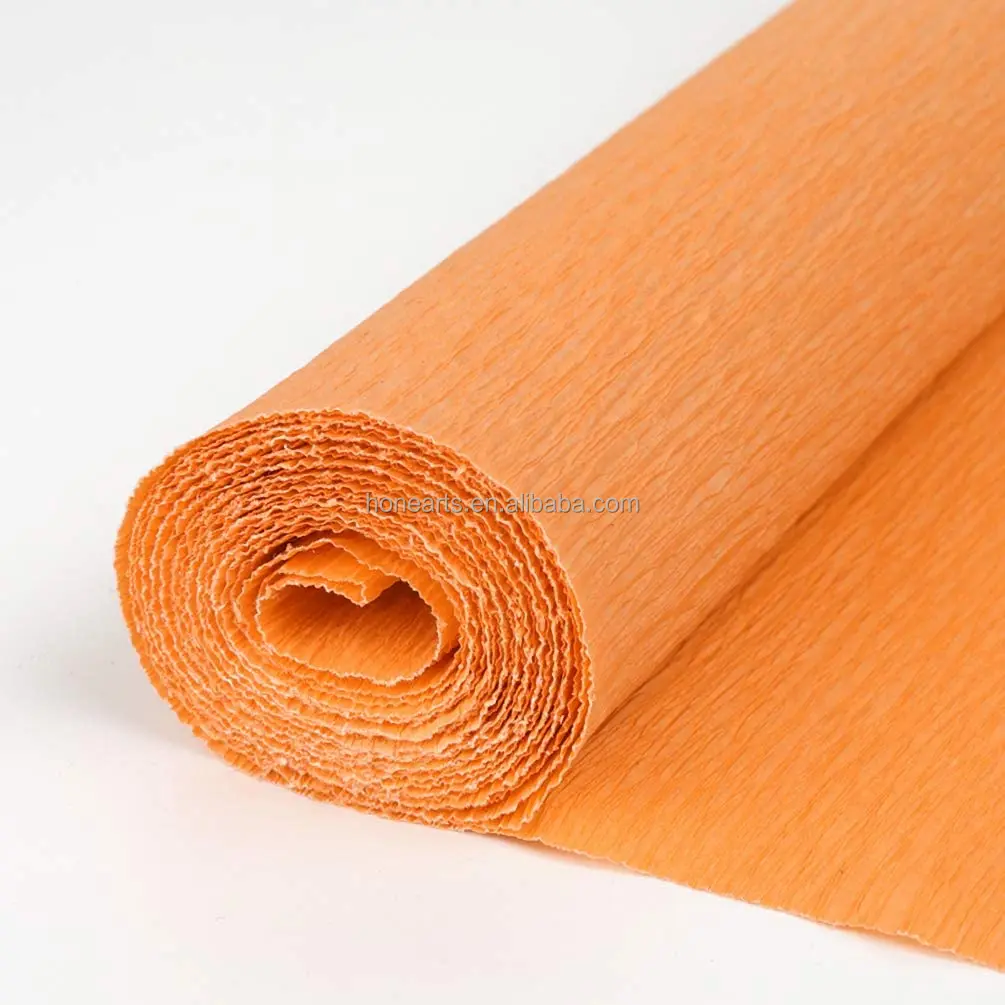 Colorful flower wrapping crepe paper roll DIY decoration paper for handicraft