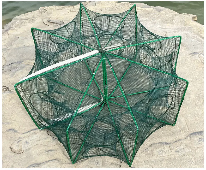 Fishing Net Crawfish Trap for Creeks Foldable Minnow Trap Crawdad Shrimp Bait Traps Crab Nets for Fish Crabbing