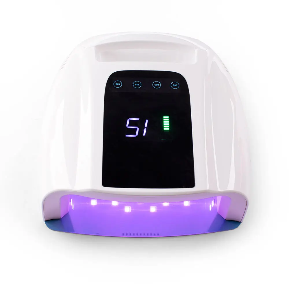 New Arrival 96W pro cure wireless dual light rechargeable cordless sun uv led gel dryer nail lamp for salon manicure