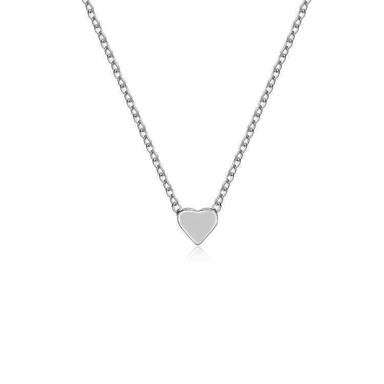 Wholesale Price Royi Jewelry  Simple Tiny Cute Design Brass Pendant Heart Necklace