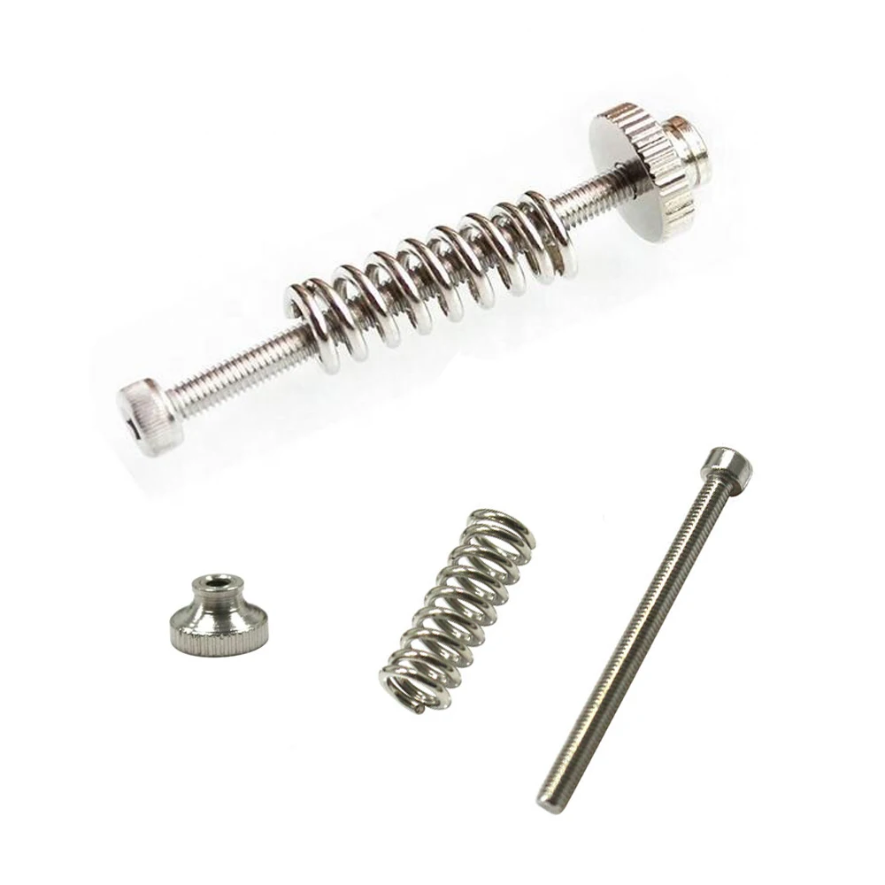 100pcs/lot 3D Printer Parts Leveling spring components M3 screw Leveling spring Leveling knob suite for 3D printer
