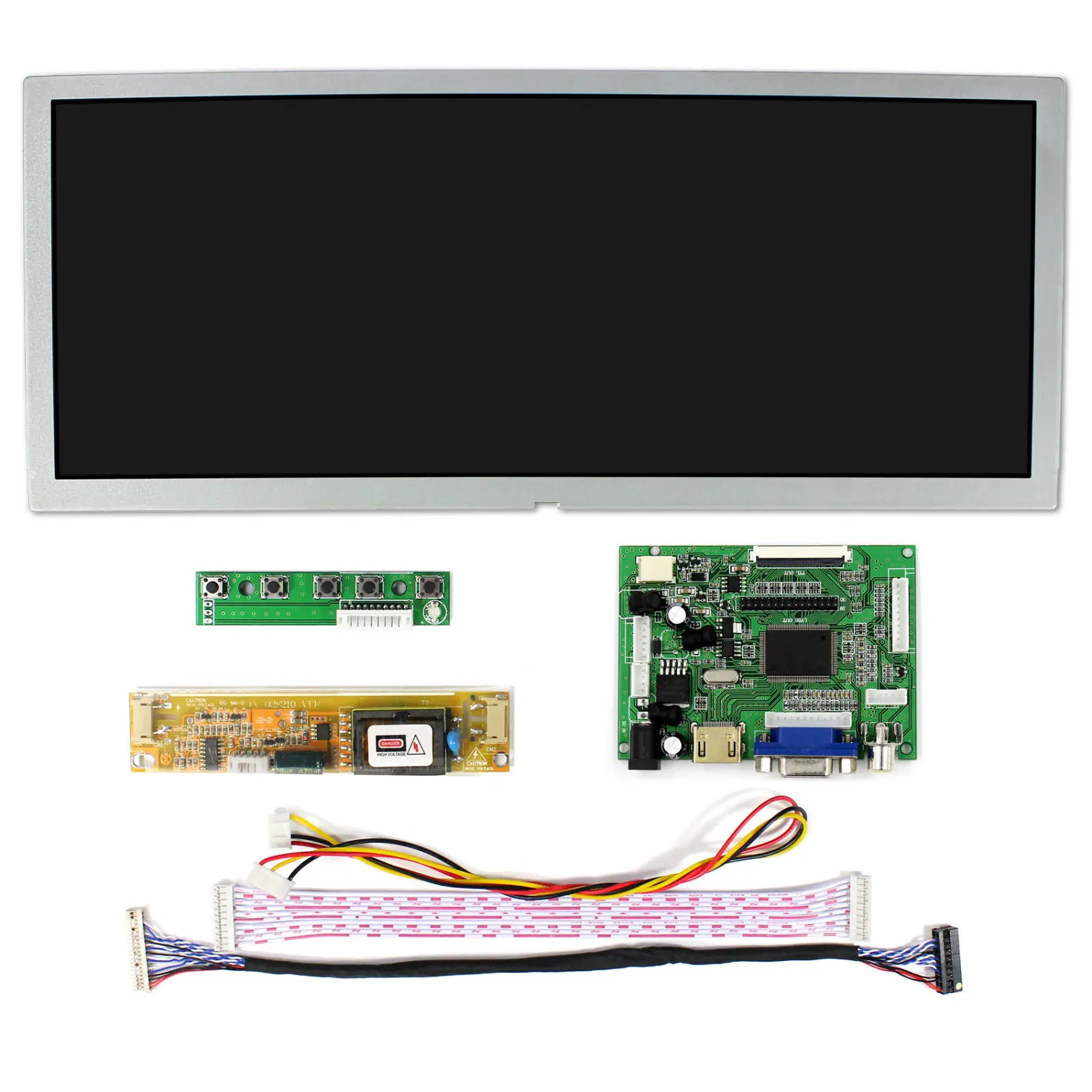  ЖК-экран 12 3 дюйма LQ123K1LG03 1280X480 работает с платой контроллера HD + VGA AV