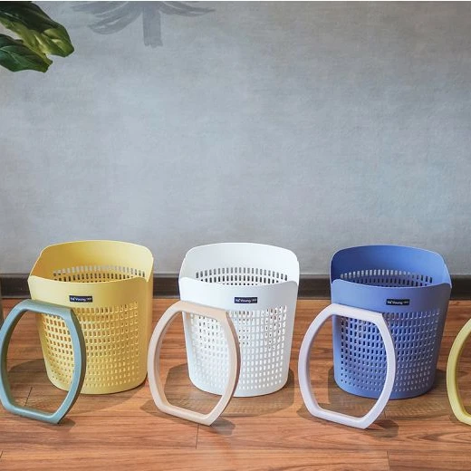 Hot Sale Factory Home Dustbin Interior Outdoor Trash Can Open Top Wastebasket No Lid Plastic Waste Bin