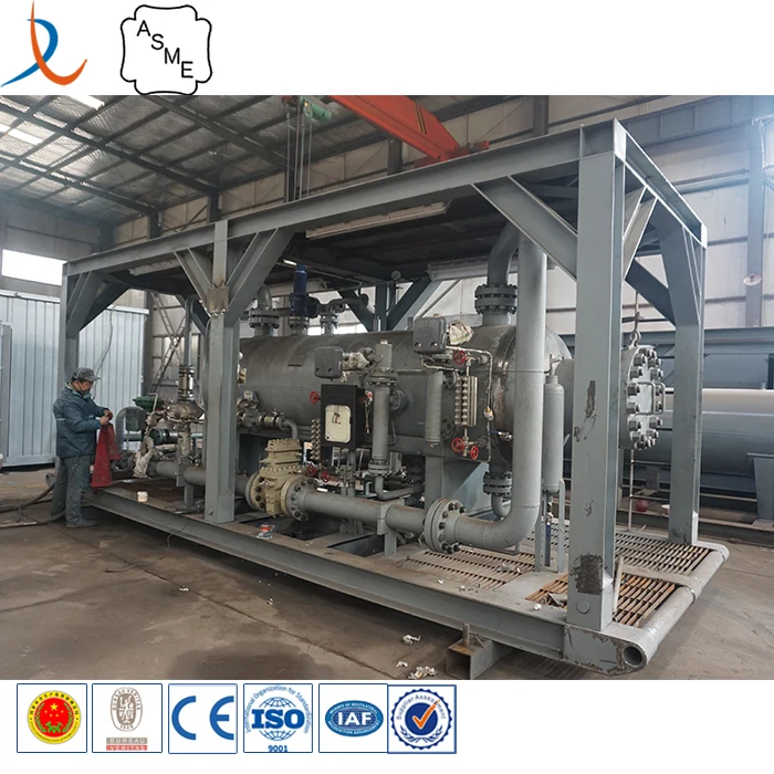Horizontal oilfield three phase testing separator oil gas water measuring separator
