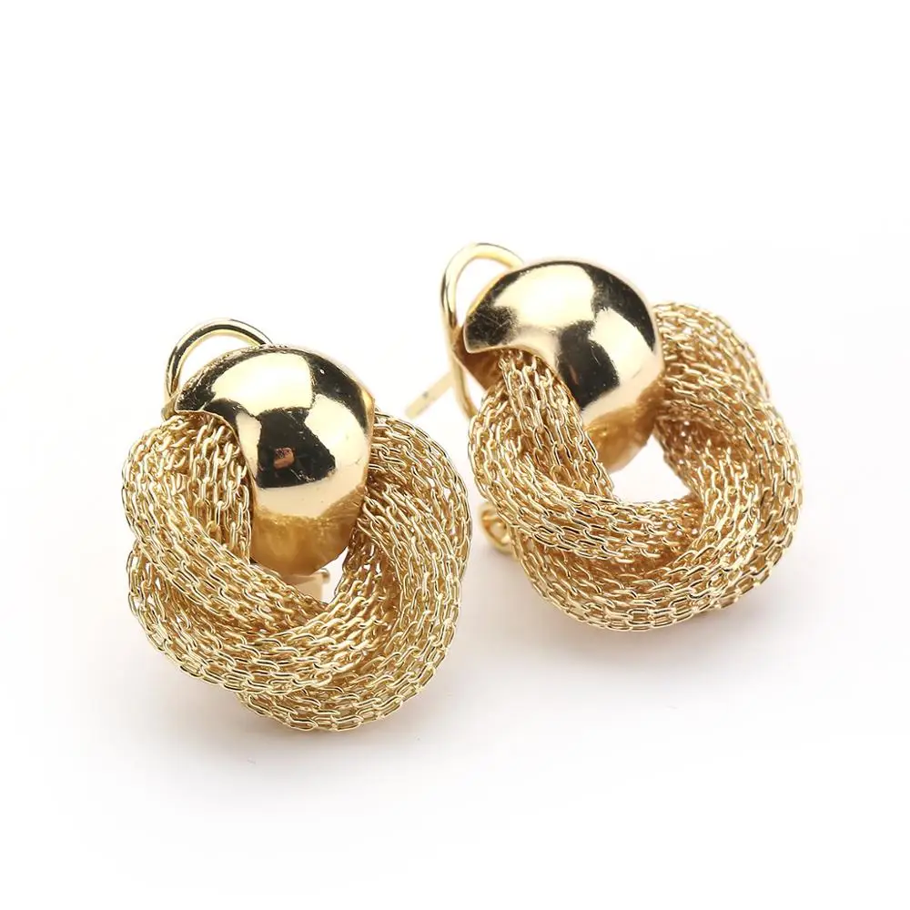 New fashion gold plated Snake bone chain necklace earrings bracelet four jewelry set for party