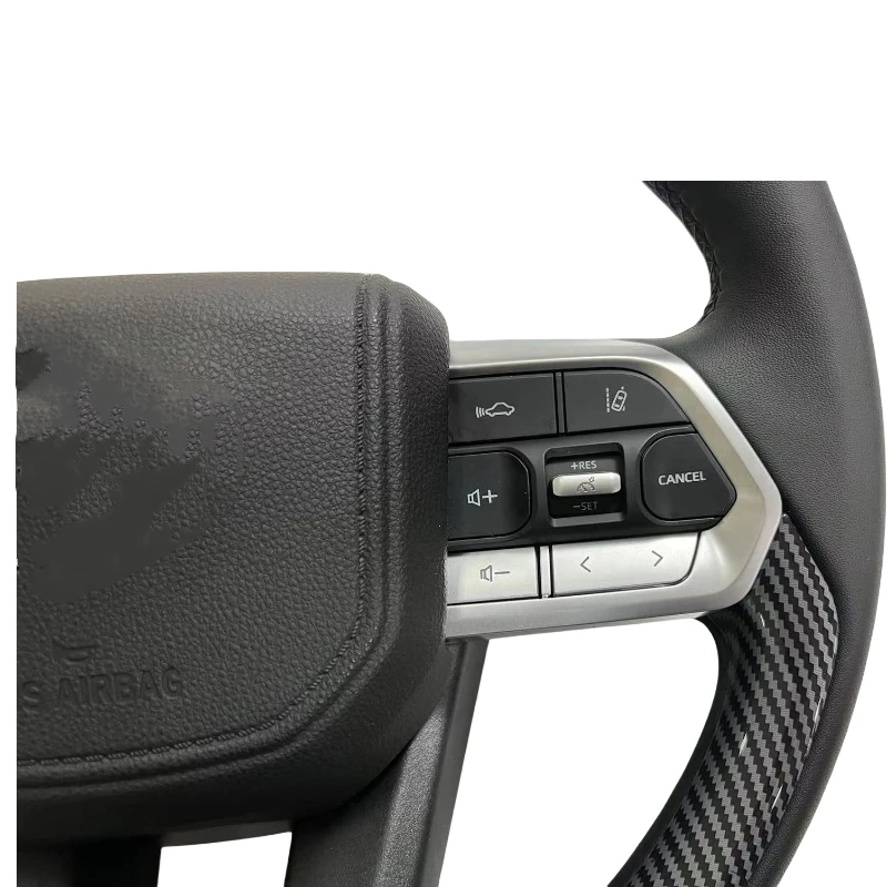 Upgrade NEW GR Steering wheel Custom style steering wheel Style Steering wheel For Toyota HILUX Full leather Steering whee