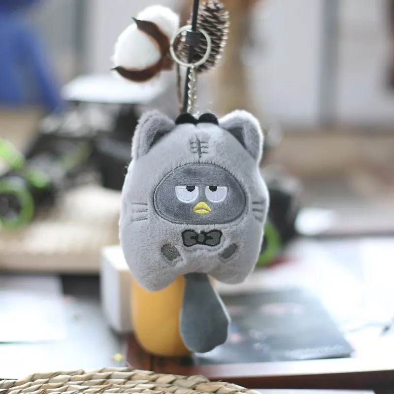 Cute Sanrio Kuromi Plush Keychain small pendant plush toy doll