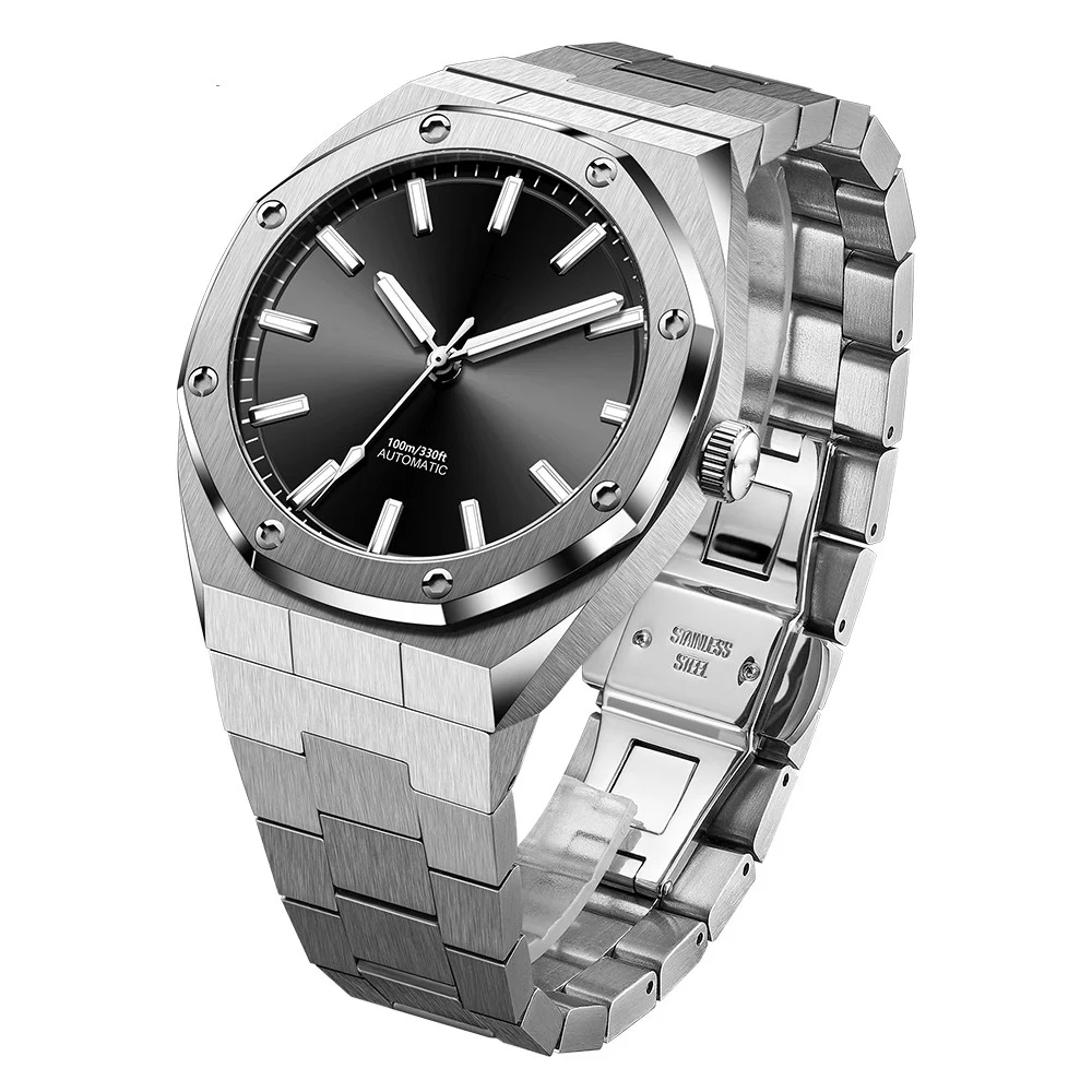Mens Watch Japan Luxury Automatic Watches Men 10ATM Waterproof Custom Top Quality Waterproof Luminous Mechanical Watch