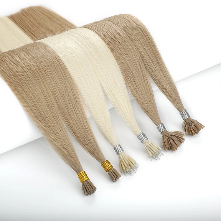 No Tangling Blonde Mini Itip Hair Extension Cambodian Pre Bonded u Tip Hair Manufacturer