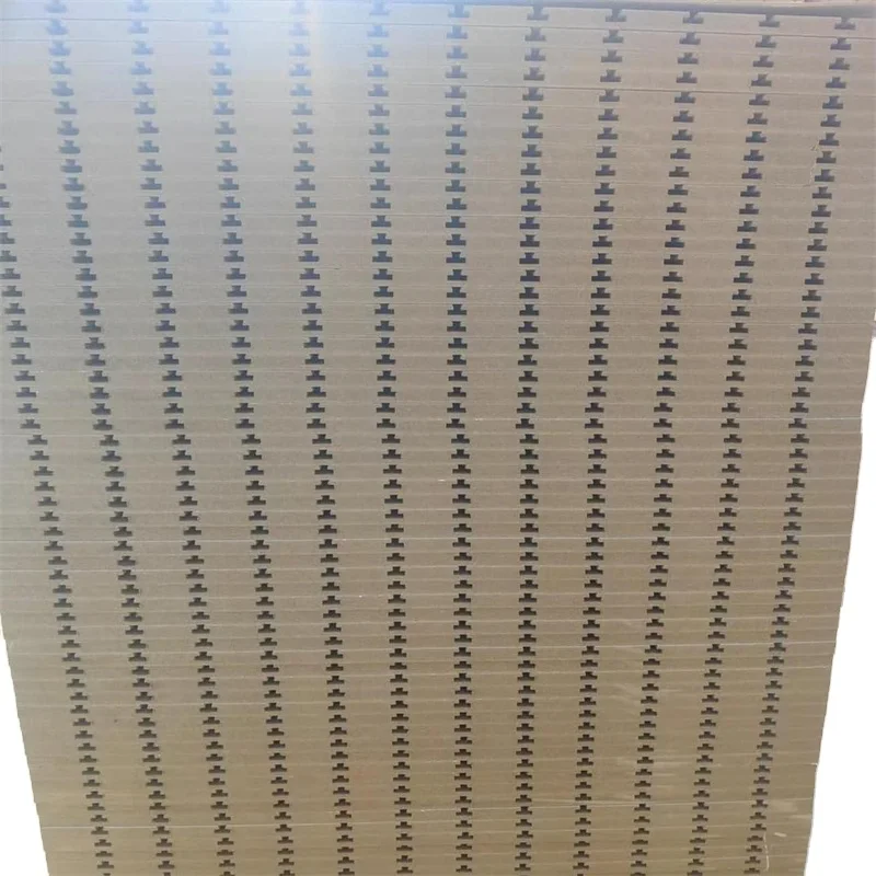 melamine mdf slotted board wall panel slat board for Display wall shelf hanging board