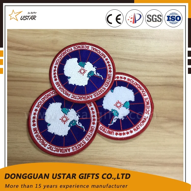 Embroidered Patch Manufacturers OEM Custom Made Brand Name Logo Patch Iron On Embroidered Patches Badges For Clothing