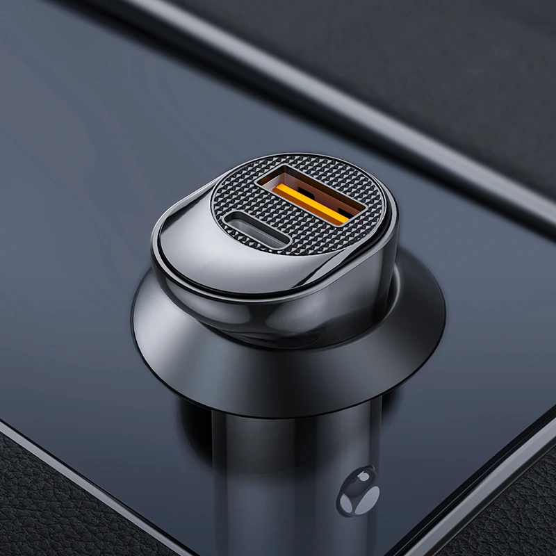 2022 New Product Usb18W & Pd20W With Package Car Charger 20W Type-C Quick Car Charger