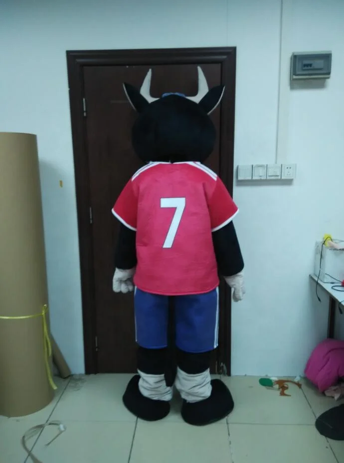 New customized brown bull mascot costume with sport suit