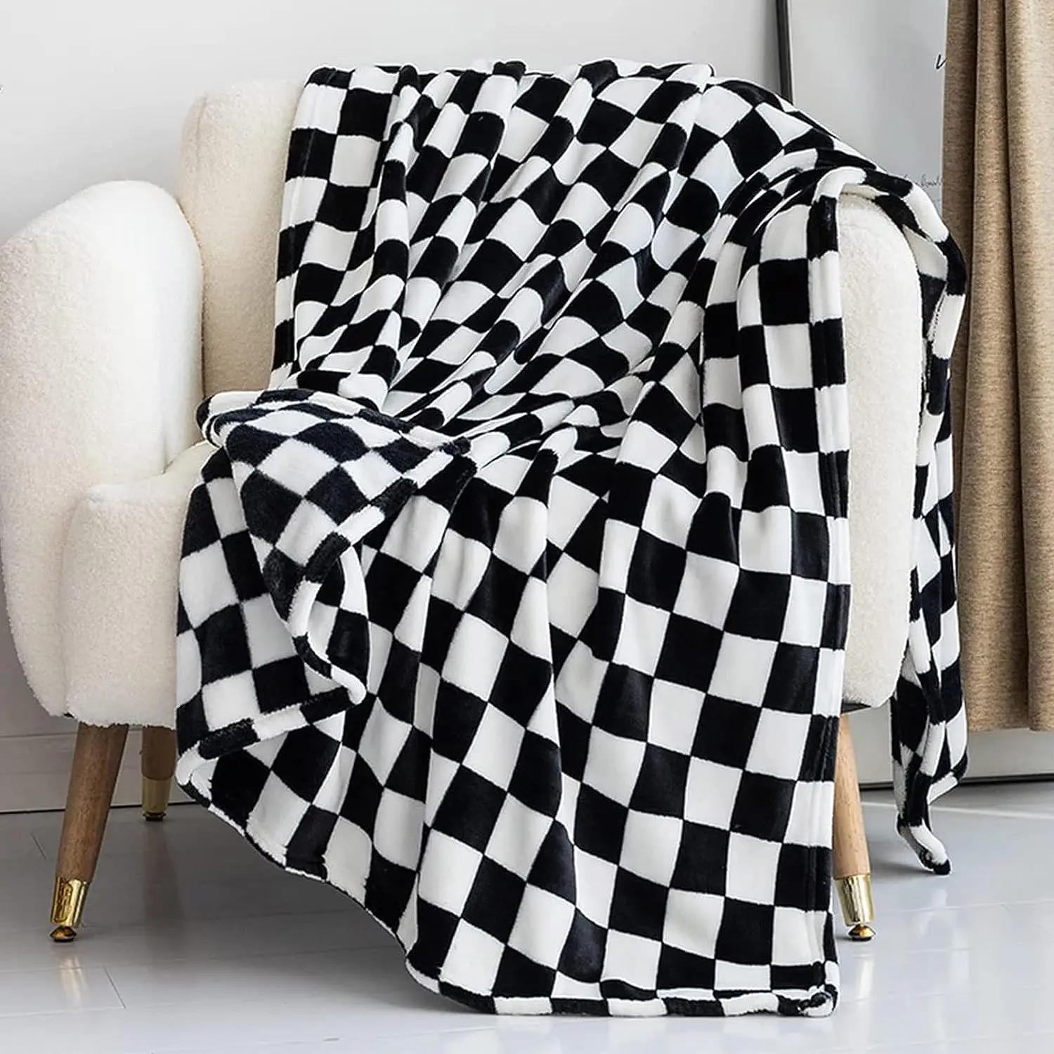 Super Soft 100% Polyester printed Throw Blankets Luxurious Plaid Flannel Blanket and Throw for Sofa